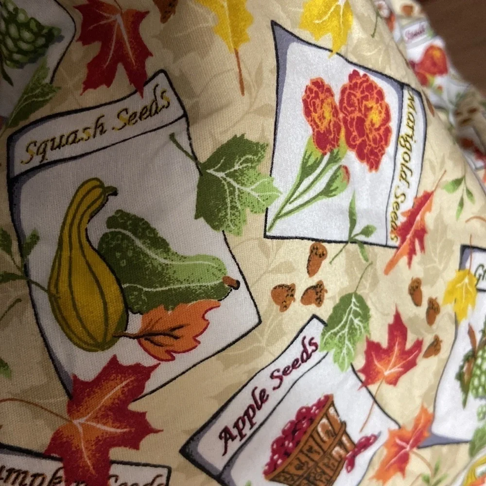 Stars of Best Medical Print (Garden Fresh) Tan Warm Up Jacket W/Knit Cuffs NWT